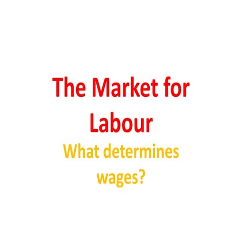 Market for labour