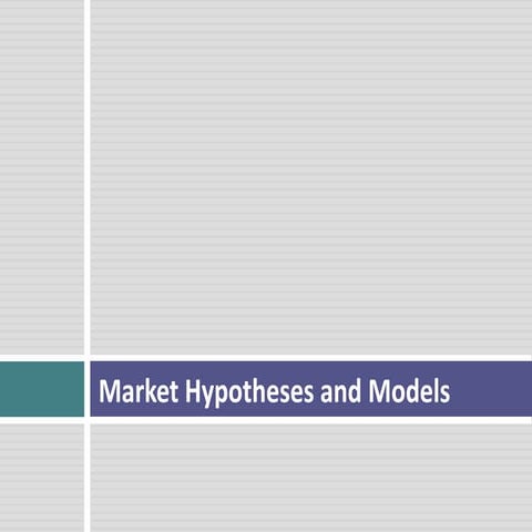 Market hypotheses 2016