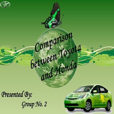 Comparison Between Toyota and Honda