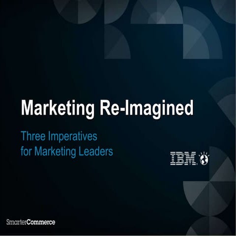 Marketing Re-Imagined: Three Imperatives for Marketing Leaders