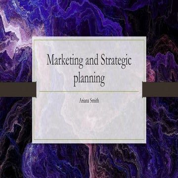 Marketing and Strategic Planning | PPTX