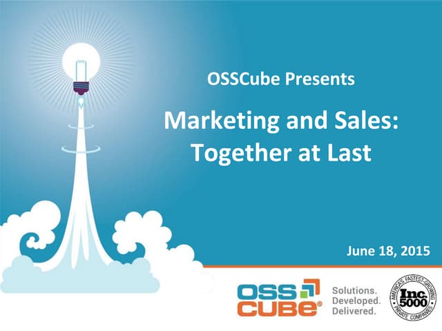 Marketing and Sales together at last