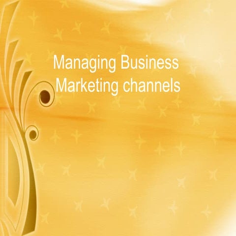 Marketing Channels