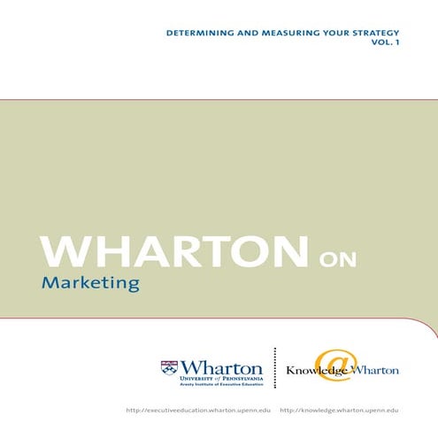 Marketing determining-measuring-strategy