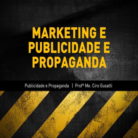 Marketing e publicidade e propaganda