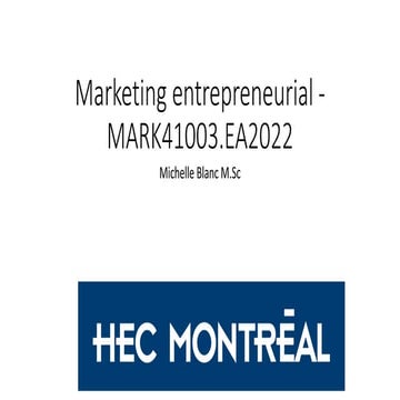 Médias sociaux et le web pour les entrepreneurs (le web ce n’est pas une ques...