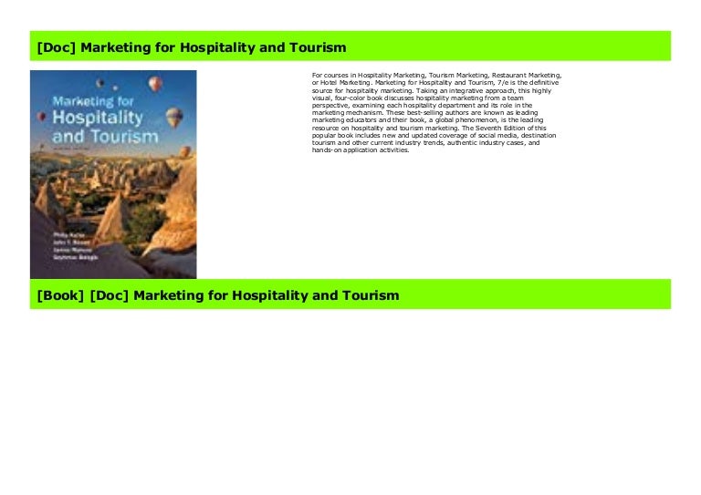  doc marketing for hospitality and tourism