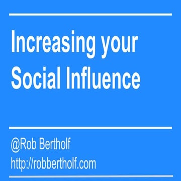 How to increase your Klout score by 20 points