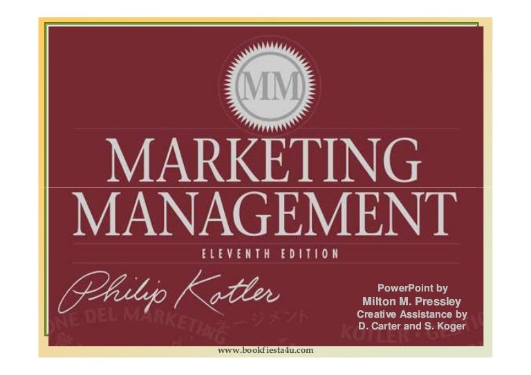 what is marketing management by philip kotler