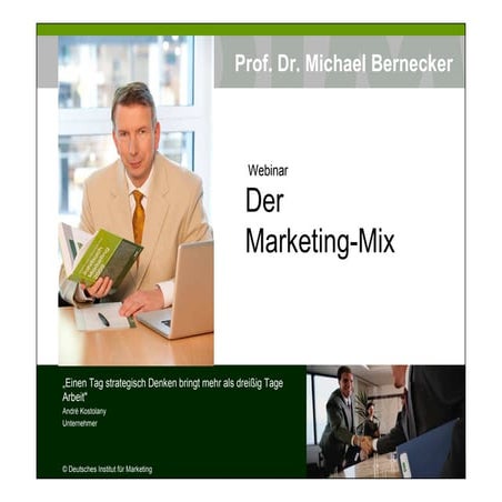 Marketing mix - definition - instrumente beispiel 4 p - 7p