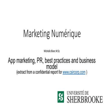 App marketing, PR, best practices and business model