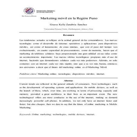 Marketing móvil en la Región Puno