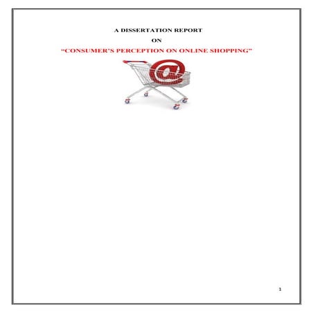 Marketing   online shopping - consumer’s perception on online shopping