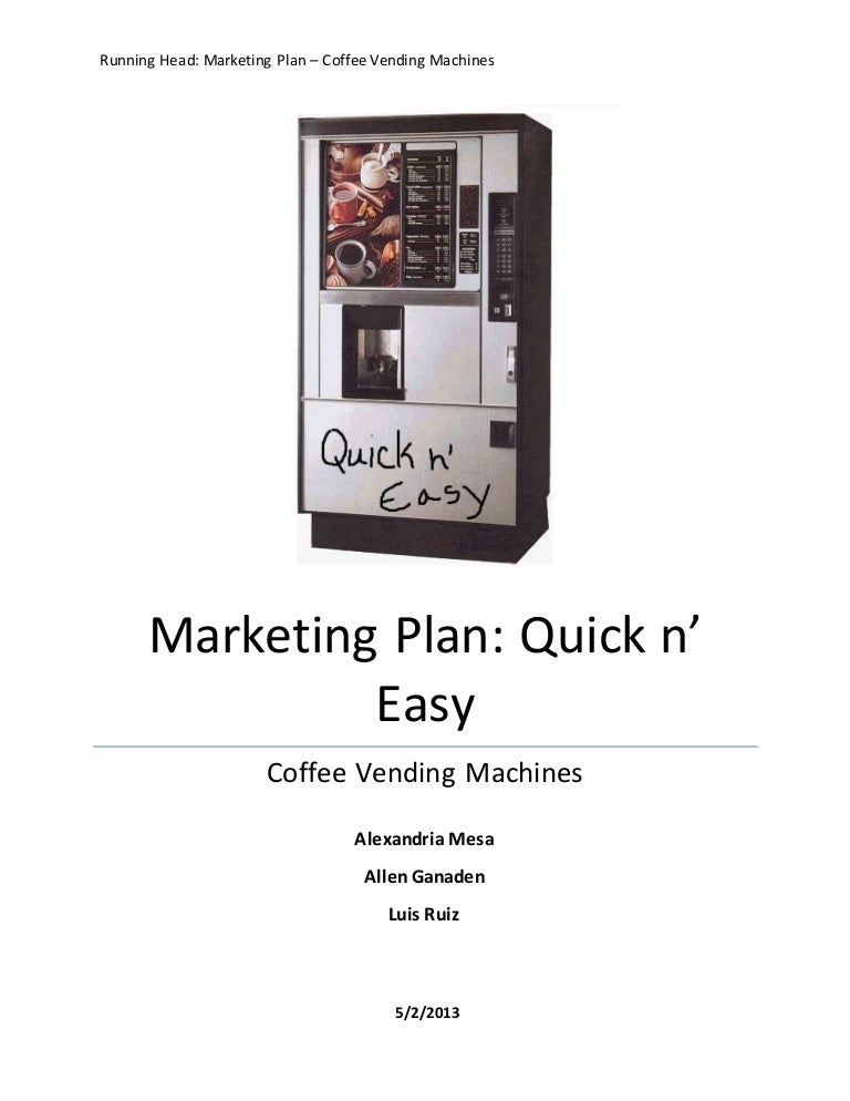 Marketing plan-coffee-vending-machines