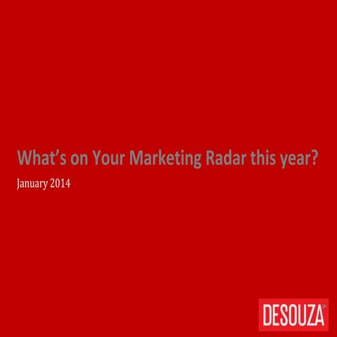 Marketing Predictions for 2014