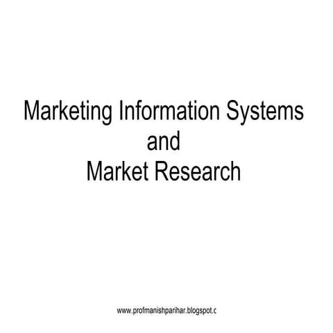 Marketing research