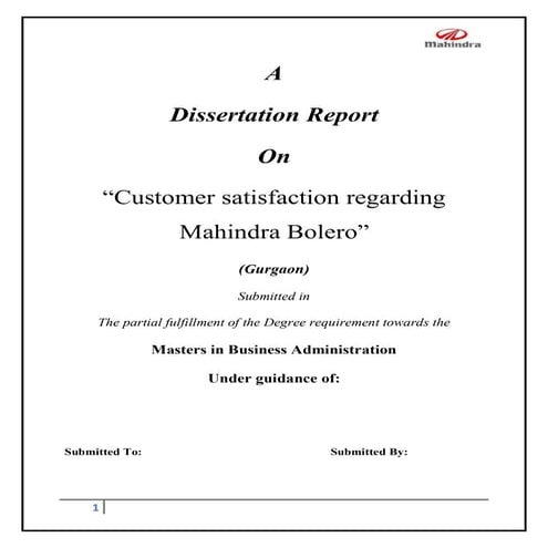 Marketing research-project-report-on-customer-satisfaction-regarding-manhindr...