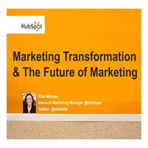 Marketing Transformation and The Future of Marketing