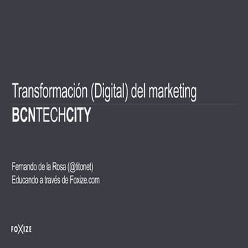 Transformación del Marketing Digital 