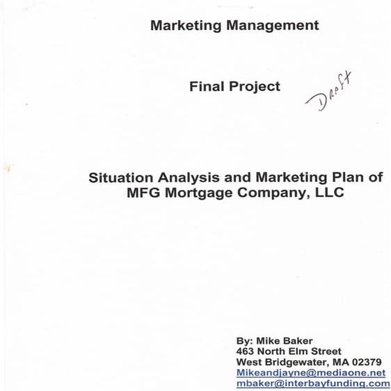 Situation Analysis and Marketing Plan