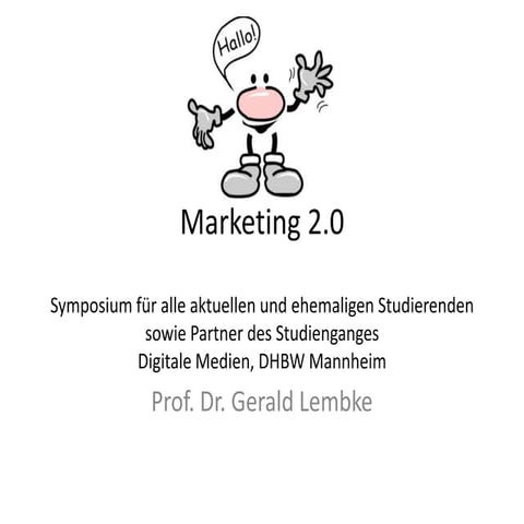 Marketing 2.0 Symposium 16.Mai 2009