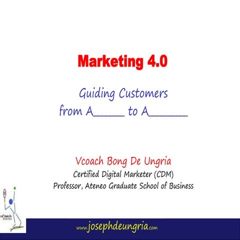 Marketing 4.0 Guiding Customers from Awareness to Advocacy
