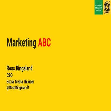 EIA2018Portugal - Ross Kingsland - Marketing ABC