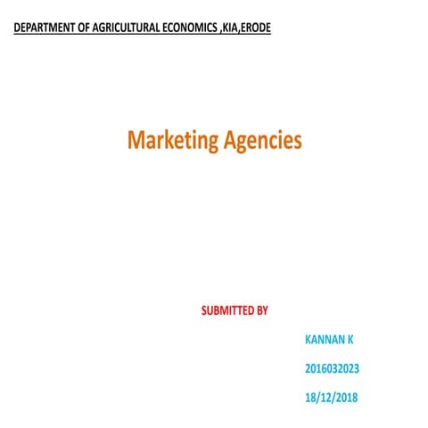 Marketing agencies