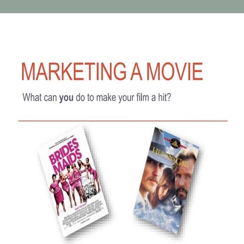 Marketing a movie