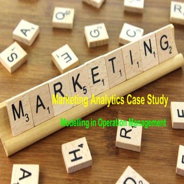 Marketing analysis
