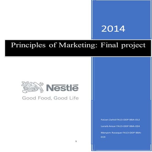 Final project on nestle