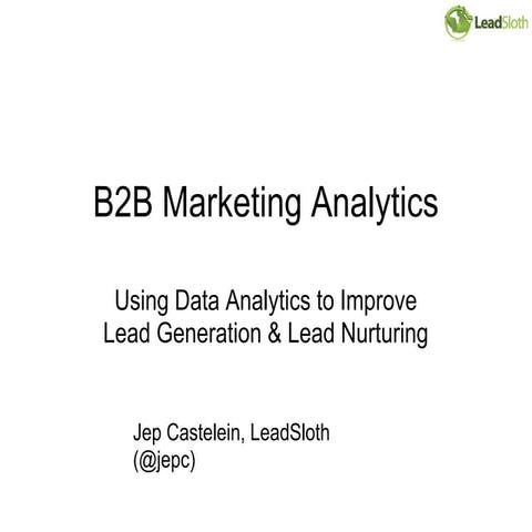 B2B Marketing Analytics