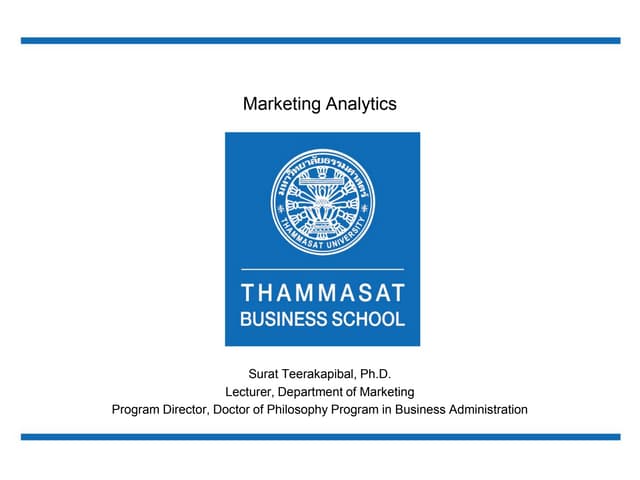 Marketing analytics