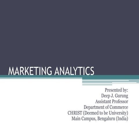 Marketing analytics