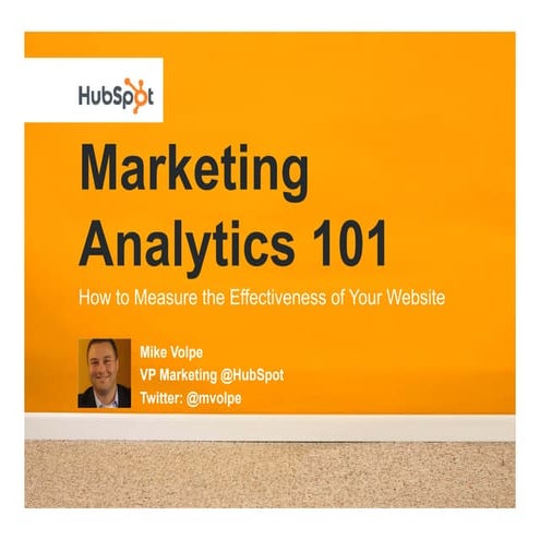 Marketing Analytics 101 Webinar July2009