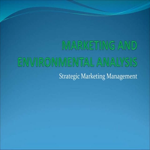Marketing and Environmental Analysis.ppt