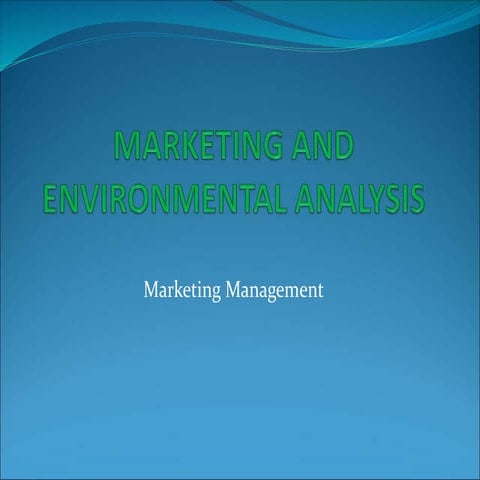 Marketing environment 