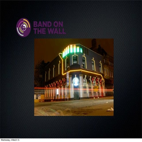 Marketing & Promotion - Gavin Sharp, CEO Band on the Wall