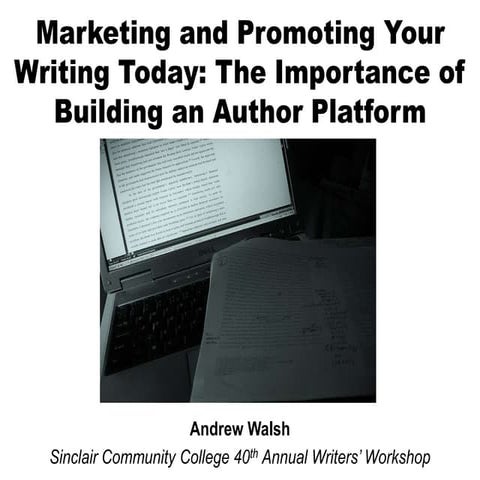 Marketing and Promoting your Writing Today