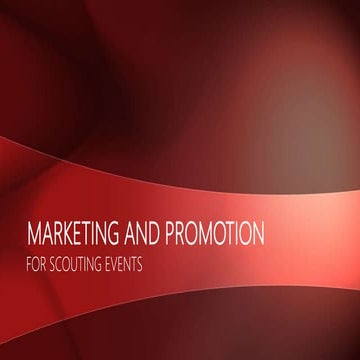 Marketing and promotion