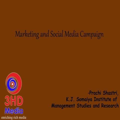 Marketing and social media campaign on chocolates