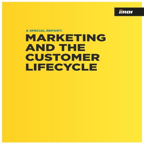 Marketing and the customer lifecycle