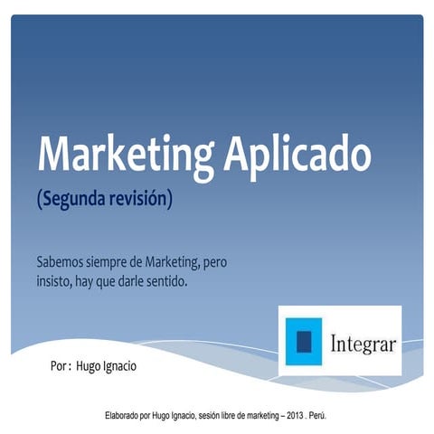 Marketing Aplicado - 2da revisión