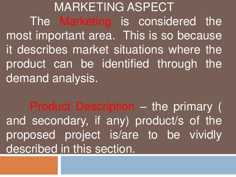 Marketing aspect business plan sample image