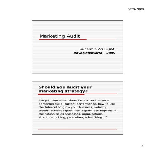Marketing  Audit