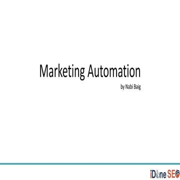 Marketing Automation- CRM