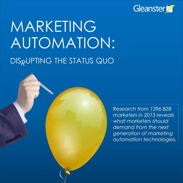 Marketing automation disrupting the status quo e book 81413 PDF