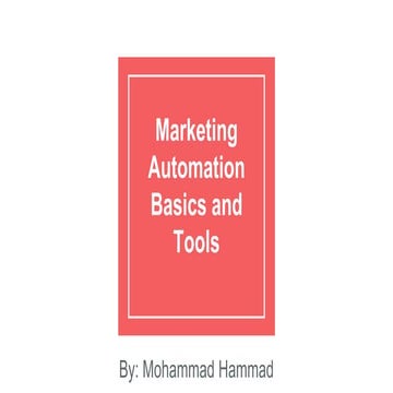 Marketing automation basics and softwares