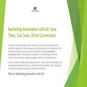 Marketing Automation with AI: Save Time, Cut Costs, Drive Conversions