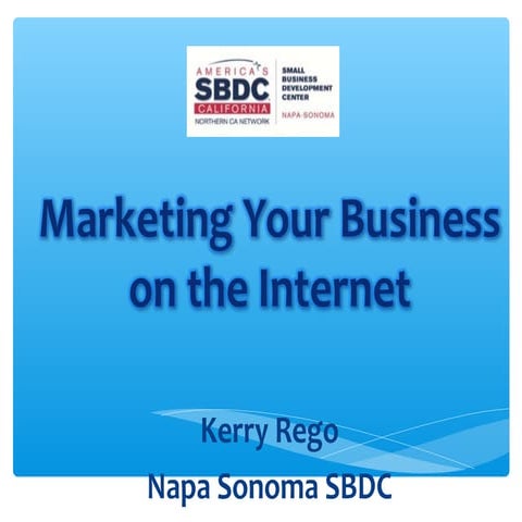 Marketing Your Business on the Internet